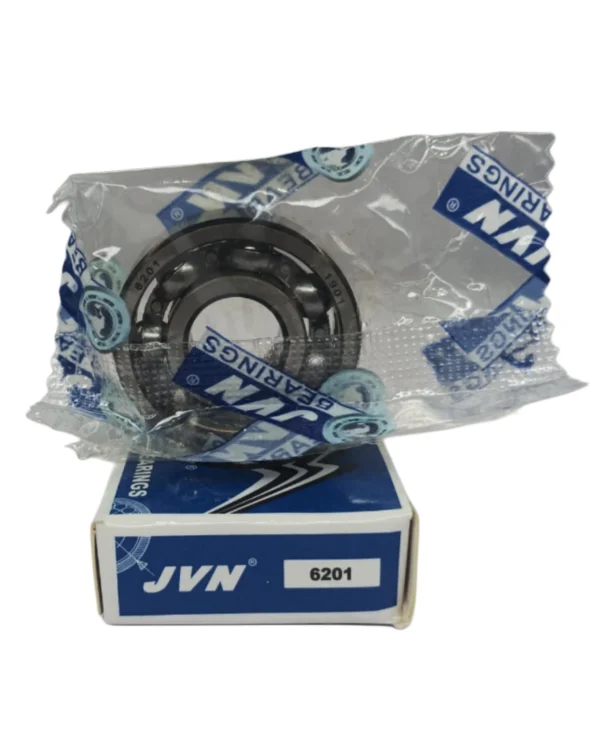 JVN DEEP GROOVE BALL BEARINGS - 6201 UG WITH BOX - WHITE BACKGROUND