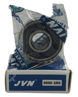 JVN DEEP GROOVE BALL BEARINGS - 6000 2RS WITH BOX - WHITE BACKGROUND