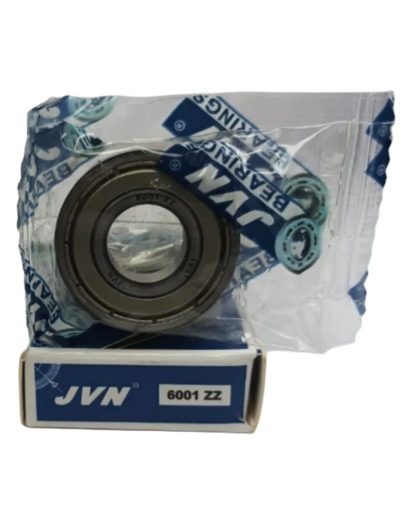 JVN DEEP GROOVE BALL BEARINGS - 6001 ZZ WITH BOX - WHITE BACKGROUND