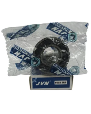 JVN DEEP GROOVE BALL BEARINGS - 6002 2RS WITH BOX - WHITE BACKGROUND