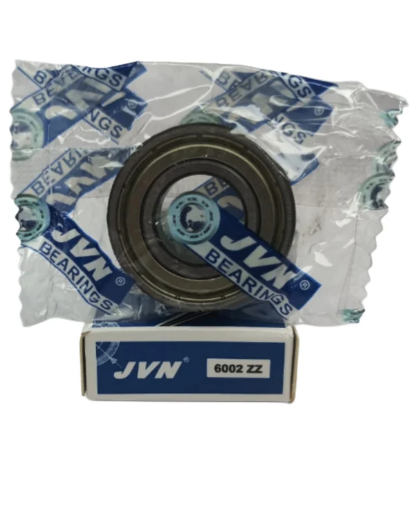 JVN DEEP GROOVE BALL BEARINGS - 6002 ZZ WITH BOX - WHITE BACKGROUND