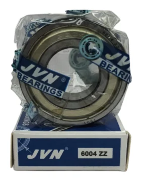 JVN DEEP GROOVE BALL BEARINGS - 6004 ZZ WITH BOX - WHITE BACKGROUND