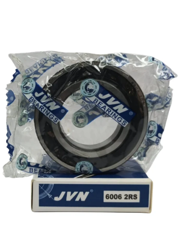 JVN DEEP GROOVE BALL BEARINGS - 6006 2RS WITH BOX - WHITE BACKGROUND