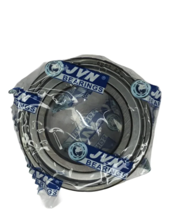 JVN DEEP GROOVE BALL BEARINGS - 6007 ZZ PRODUCT - WHITE BACKGROUND copy JVN 6007 ZZ Ball Bearing (35x62x14mm) – Shielded Type with Steel Shields | Z2V2+ Grade | Chrome Steel | G10 Balls | High RPM | For Electric Motors, Fans, Bicycles, Motorcycles, Automotive Components, Vacuum Cleaners, Pumps, General Industrial Applications – 1PC