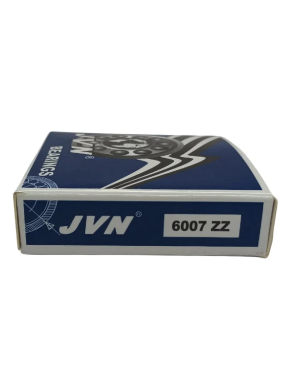 JVN DEEP GROOVE BALL BEARINGS - 6007 ZZ SIDE BOX - WHITE BACKGROUND copy JVN 6007 ZZ Ball Bearing (35x62x14mm) – Shielded Type with Steel Shields | Z2V2+ Grade | Chrome Steel | G10 Balls | High RPM | For Electric Motors, Fans, Bicycles, Motorcycles, Automotive Components, Vacuum Cleaners, Pumps, General Industrial Applications – 1PC