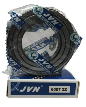 JVN DEEP GROOVE BALL BEARINGS - 6007 ZZ WITH BOX - WHITE BACKGROUND