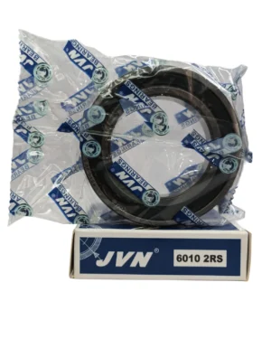 JVN DEEP GROOVE BALL BEARINGS - 6010 2RS WITH BOX - WHITE BACKGROUND