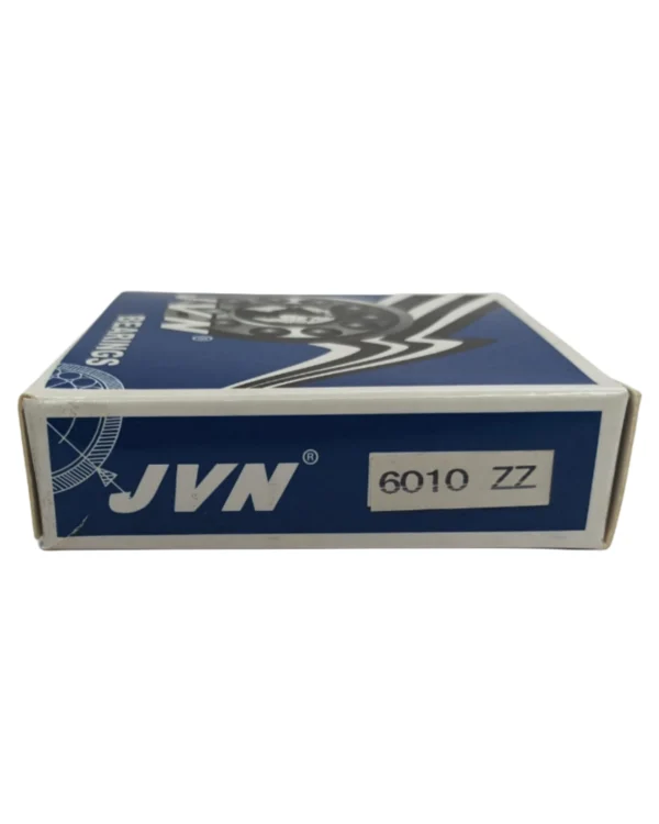 JVN DEEP GROOVE BALL BEARINGS - 6010 ZZ SIDE BOX - WHITE BACKGROUND copy JVN 6010 ZZ Ball Bearing (50x80x16mm) – Shielded Type with Steel Shields | Z2V2+ Grade | Chrome Steel | G10 Balls | High RPM | For Pumps, Gearboxes, Electric Motors, Agricultural Equipment, Trucks, General Industrial Applications – 1PC