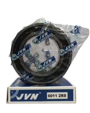 JVN DEEP GROOVE BALL BEARINGS - 6011 2RS WITH BOX - WHITE BACKGROUND