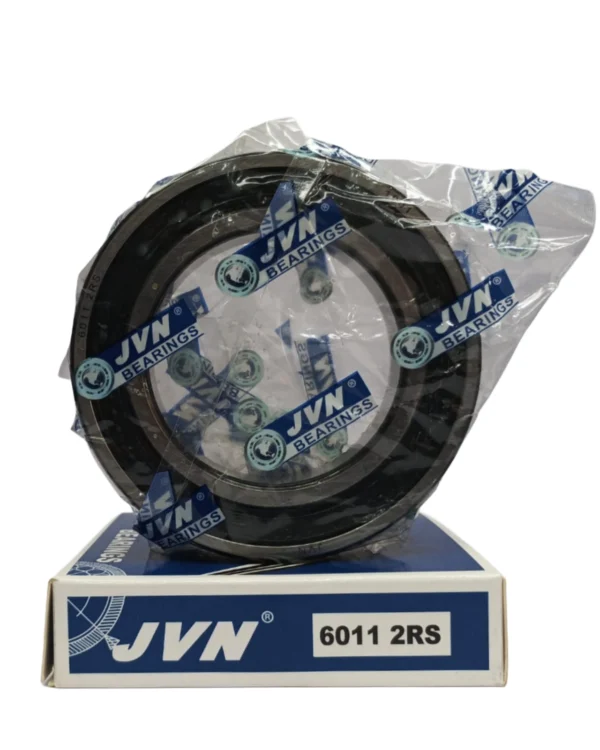 JVN DEEP GROOVE BALL BEARINGS - 6011 2RS WITH BOX - WHITE BACKGROUND