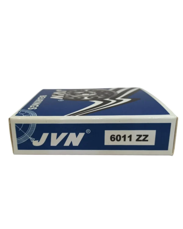 JVN DEEP GROOVE BALL BEARINGS - 6011 ZZ WITH SIDE - WHITE BACKGROUND copy JVN 6011 ZZ Ball Bearing (55x90x18mm) – Shielded Type with Steel Shields | Z2V2+ Grade | Chrome Steel | G10 Balls | High RPM | For Pumps, Gearboxes, Electric Motors, Agricultural Equipment, Trucks, General Industrial Applications – 1PC