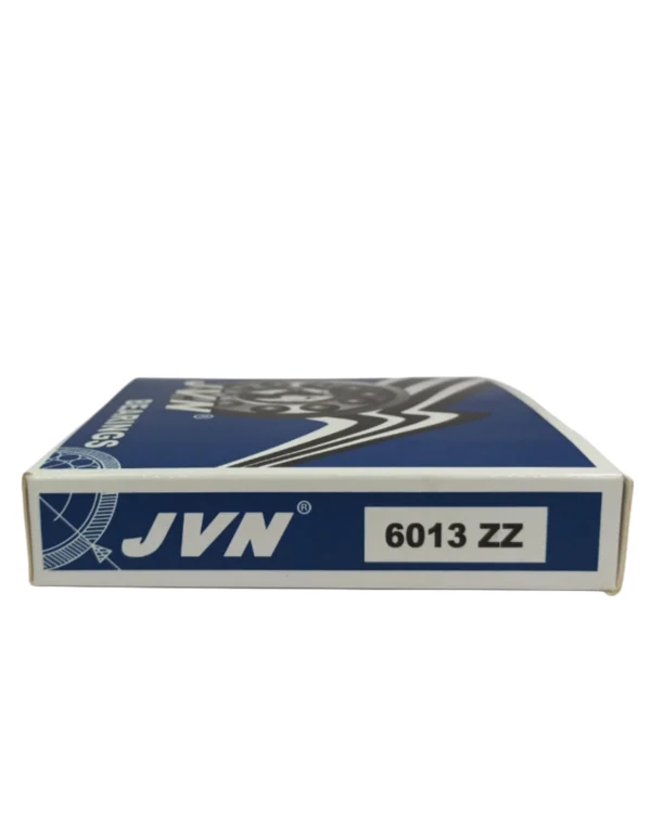 JVN DEEP GROOVE BALL BEARINGS - 6013 ZZ SIDE BOX - WHITE BACKGROUND copy JVN 6013 ZZ Ball Bearing (65x100x18mm) | Shielded Type | Z2V2+ Grade | Chrome Steel | G10 Balls | High RPM | For Pumps, Gearboxes, Motors, Agricultural Equipment, Trucks, General Industrial - 1PC