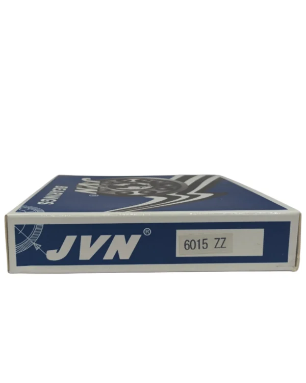 JVN DEEP GROOVE BALL BEARINGS - 6015 ZZ SIDE BOX - WHITE BACKGROUND copy JVN 6015 ZZ Ball Bearing (75x115x20mm) – Shielded Type with Steel Shields | Z2V2+ Grade | Chrome Steel | G10 Balls | High RPM | For Pumps, Gearboxes, Electric Motors, Agricultural Equipment, Trucks, General Industrial Applications – 1PC