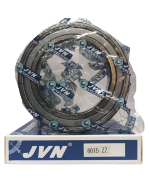 JVN DEEP GROOVE BALL BEARINGS - 6015 ZZ WITH BOX - WHITE BACKGROUND