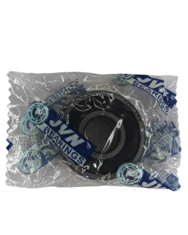 JVN 6201 2RS Ball Bearing (12x32x10mm) – Sealed Type with Rubber Seals | Z2V2+ Grade | Chrome Steel | G10 Balls | High RPM | For Fans, Motors, Grinders, Mixers, Crushers, Textile Machines, Agricultural Equipment, Bicycles, 2 Wheelers, 3 Wheelers, 4 Wheelers, Trucks, Buses, General Industrial Applications – 1PC