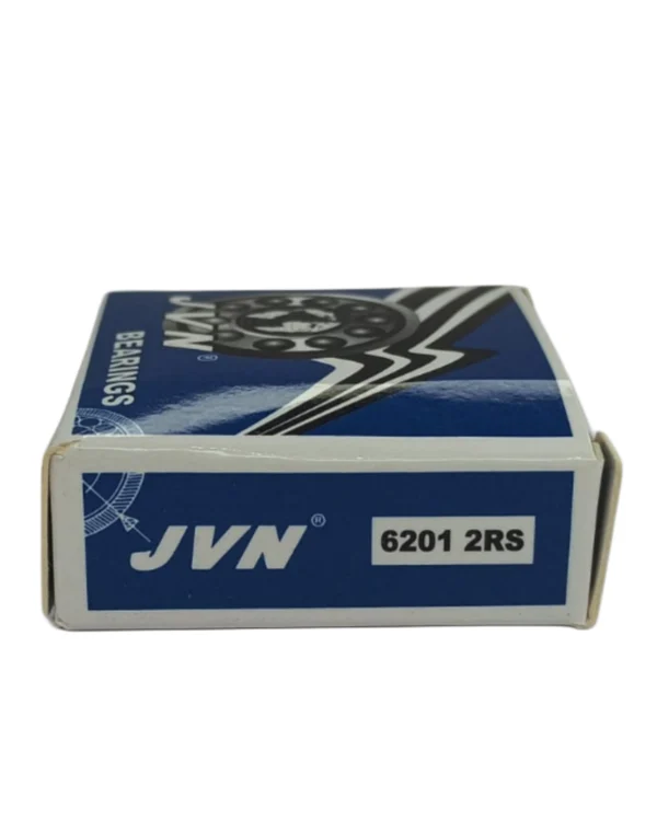 JVN 6201 2RS Ball Bearing (12x32x10mm) – Sealed Type with Rubber Seals | Z2V2+ Grade | Chrome Steel | G10 Balls | High RPM | For Fans, Motors, Grinders, Mixers, Crushers, Textile Machines, Agricultural Equipment, Bicycles, 2 Wheelers, 3 Wheelers, 4 Wheelers, Trucks, Buses, General Industrial Applications – 1PC
