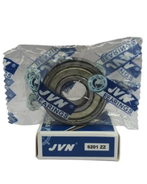 JVN DEEP GROOVE BALL BEARINGS - 6201 ZZ WITH BOX - WHITE BACKGROUND