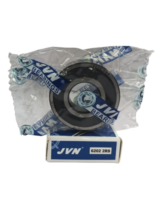 JVN DEEP GROOVE BALL BEARINGS - 6202 2RS WITH BOX - WHITE BACKGROUND JVN DEEP GROOVE BALL BEARINGS - 6202 2RS WITH BOX - WHITE BACKGROUND