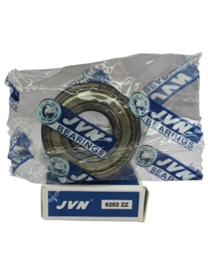 JVN DEEP GROOVE BALL BEARINGS - 6202 ZZ WITH BOX - WHITE BACKGROUND