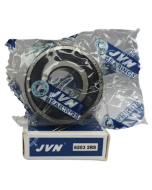 JVN DEEP GROOVE BALL BEARINGS - 6203 2RS WITH BOX - WHITE BACKGROUND