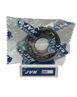 JVN DEEP GROOVE BALL BEARINGS - 6203 WITH BOX - WHITE BACKGROUND