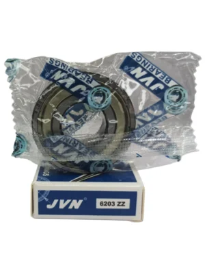 JVN DEEP GROOVE BALL BEARINGS - 6203 ZZ WITH BOX - WHITE BACKGROUND