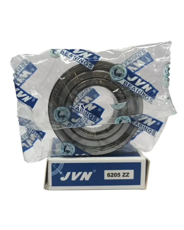 JVN DEEP GROOVE BALL BEARINGS - 6205 ZZ WITH BOX - WHITE BACKGROUND