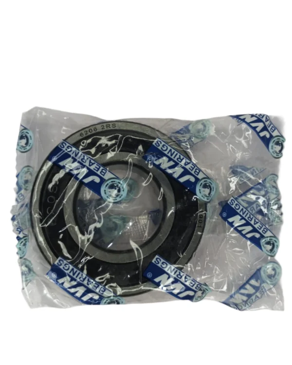 JVN 6206 2RS Ball Bearing (30x62x16mm) – Sealed Type with Rubber Seals | Z2V2+ Grade | Chrome Steel | G10 Balls | High RPM | For Fans, Motors, Grinders, Mixers, Crushers, Textile Machines, Agricultural Equipment, Bicycles, 2 Wheelers, 3 Wheelers, 4 Wheelers, Trucks, Buses, General Industrial Applications – 1PC