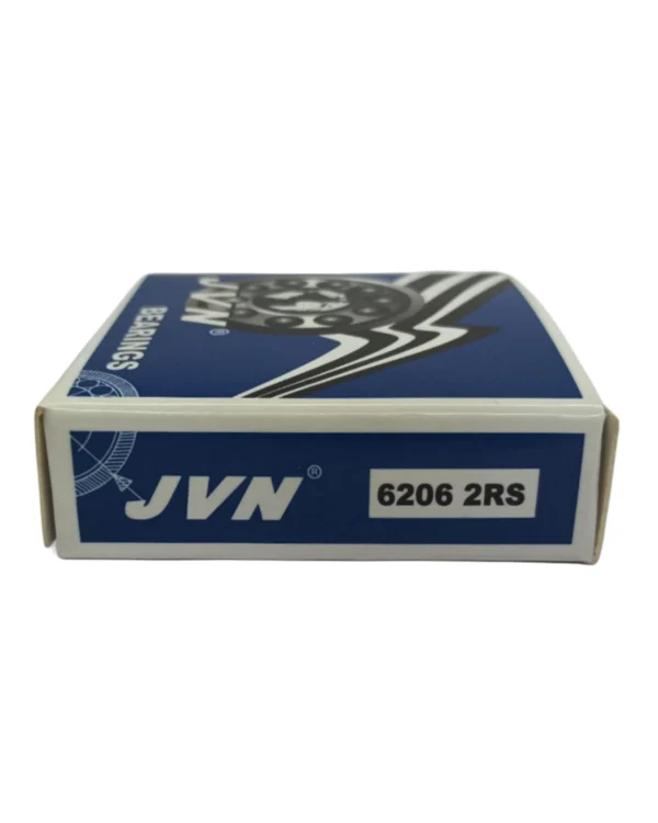 JVN 6206 2RS Ball Bearing (30x62x16mm) – Sealed Type with Rubber Seals | Z2V2+ Grade | Chrome Steel | G10 Balls | High RPM | For Fans, Motors, Grinders, Mixers, Crushers, Textile Machines, Agricultural Equipment, Bicycles, 2 Wheelers, 3 Wheelers, 4 Wheelers, Trucks, Buses, General Industrial Applications – 1PC