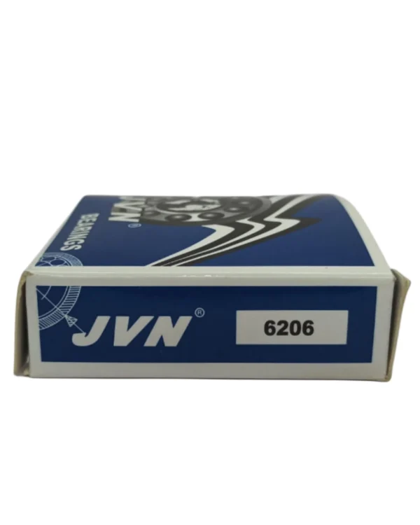 JVN 6206 Ball Bearing (30x62x16mm) – Open Type | Z2V2+ Grade | Chrome Steel | G10 Balls | High RPM | For Electric Motors, Washing Machines, Small Pumps, Power Tools, Conveyor Systems, Small Gearboxes, Air Compressors, General Industrial & Automotive Applications – 1PC
