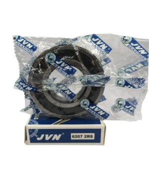 JVN DEEP GROOVE BALL BEARINGS - 6207 2RS WITH BOX - WHITE BACKGROUND