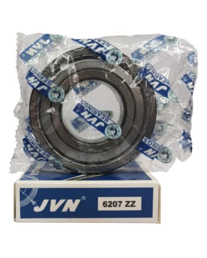 JVN DEEP GROOVE BALL BEARINGS - 6207 ZZ WITH BOX - WHITE BACKGROUND