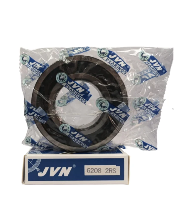 JVN DEEP GROOVE BALL BEARINGS - 6208 2RS WITH BOX - WHITE BACKGROUND