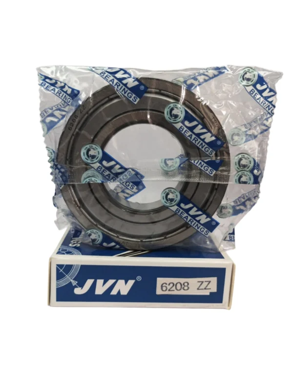 JVN DEEP GROOVE BALL BEARINGS - 6208 ZZ WITH BOX - WHITE BACKGROUND