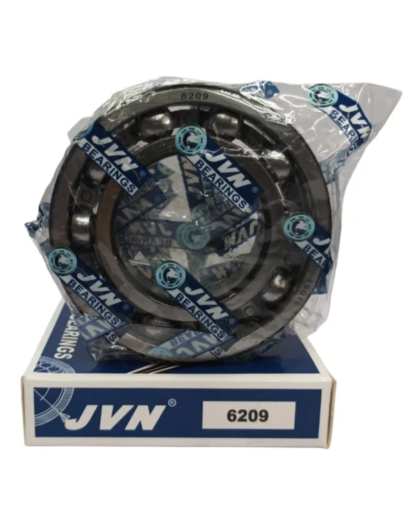 JVN DEEP GROOVE BALL BEARINGS - 6209 WITH BOX - WHITE BACKGROUND