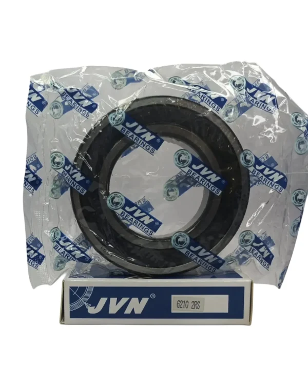 JVN DEEP GROOVE BALL BEARINGS - 6210 2RS WITH BOX - WHITE BACKGROUND