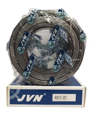 JVN DEEP GROOVE BALL BEARINGS - 6211 ZZ WITH BOX - WHITE BACKGROUND