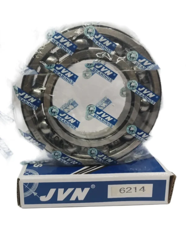 JVN DEEP GROOVE BALL BEARINGS - 6214 WITH BOX - WHITE BACKGROUND