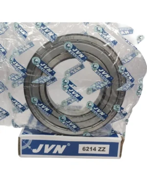 JVN DEEP GROOVE BALL BEARINGS - 6214 ZZ WITH BOX - WHITE BACKGROUND