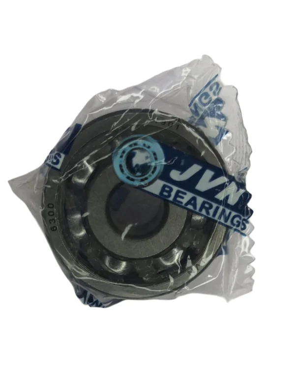 JVN 6300 Ball Bearing (10x35x11mm) – Open Type | Z2V2+ Grade | Chrome Steel | G10 Balls | High RPM | For Small Electric Motors, Bicycles, Power Tools, Pumps, Conveyor Systems, Fans, Textile Machinery, General Industrial & Automotive Applications – 1PC