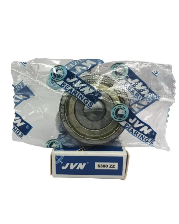 JVN DEEP GROOVE BALL BEARINGS - 6300 ZZ WITH BOX - WHITE BACKGROUND