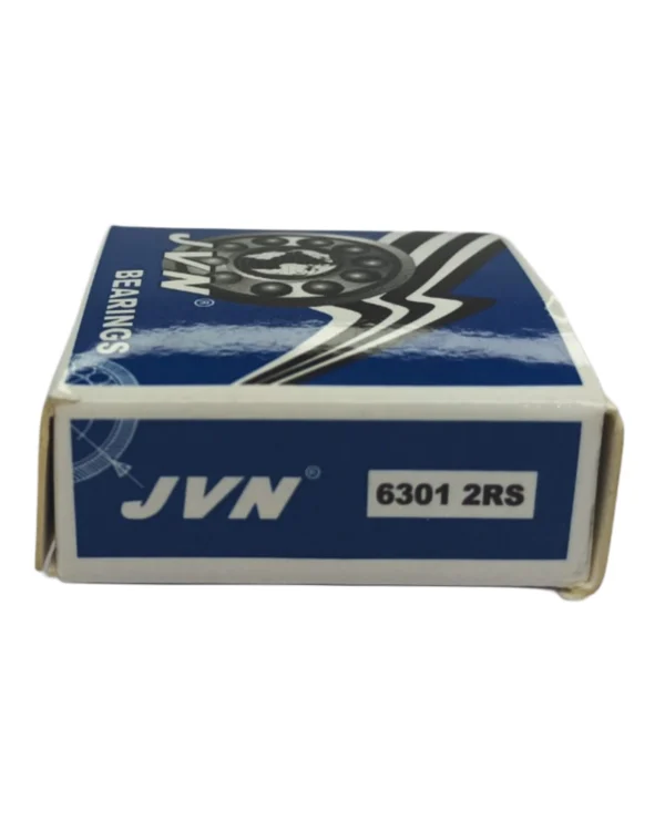 JVN 6301 2RS Ball Bearing (12x37x12mm) – Sealed Type with Rubber Seals | Z2V2+ Grade | Chrome Steel | G10 Balls | High RPM | For Fans, Motors, Grinders, Mixers, Conveyors, Textile Machines, Agricultural Equipment, Bicycles, 2 Wheelers, Skateboards – 1PC