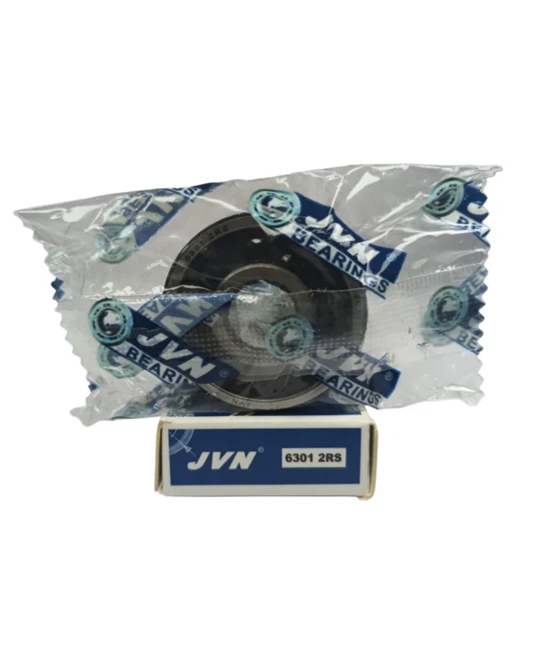 JVN DEEP GROOVE BALL BEARINGS - 6301 2RS WITH BOX - WHITE BACKGROUND