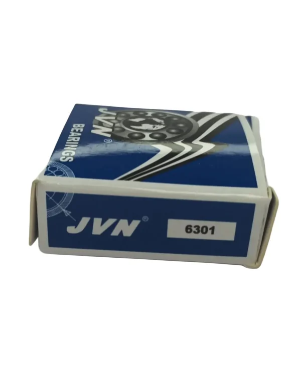 JVN 6301 Ball Bearing (12x37x12mm) – Open Type | Z2V2+ Grade | Chrome Steel | G10 Balls | High RPM | For Small Electric Motors, Bicycles, Power Tools, Pumps, Conveyor Systems, Fans, Motorcycle Wheels, General Industrial & Automotive Applications – 1PC