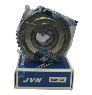 JVN DEEP GROOVE BALL BEARINGS - 6301 ZZ WITH BOX - WHITE BACKGROUND