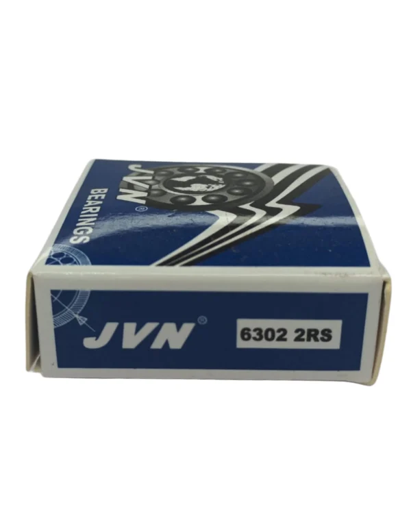 JVN 6302 2RS Ball Bearing (15x42x13mm) – Sealed Type with Rubber Seals | Z2V2+ Grade | Chrome Steel | G10 Balls | High RPM | For Fans, Motors, Grinders, Mixers, Conveyors, Textile Machines, Agricultural Equipment, Bicycles, 2 Wheelers, Skateboards – 1PC