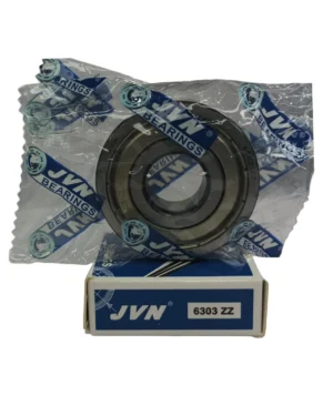 JVN DEEP GROOVE BALL BEARINGS - 6303 ZZ WITH BOX - WHITE BACKGROUND
