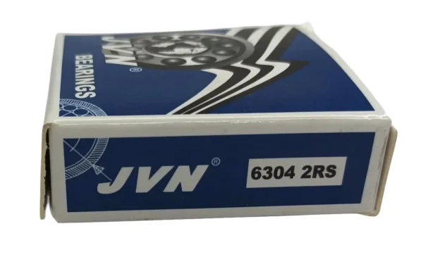 JVN 6304 2RS Ball Bearing (20x52x15mm) – Sealed Type with Rubber Seals | Z2V2+ Grade | Chrome Steel | G10 Balls | High RPM | For Fans, Motors, Grinders, Mixers, Conveyors, Textile Machines, Agricultural Equipment, Bicycles, 2 Wheelers, Skateboards – 1PC