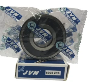JVN DEEP GROOVE BALL BEARINGS - 6304 2RS WITH BOX - WHITE BACKGROUND