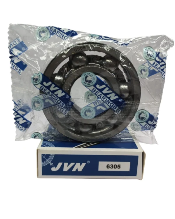 JVN DEEP GROOVE BALL BEARINGS - 6305 WITH BOX - WHITE BACKGROUND